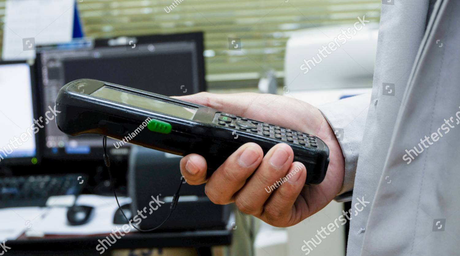 man using modern device